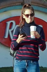 KATIE HOLMES Leaves a Starbucks in Calabasas 10/19/2016