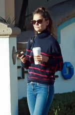 KATIE HOLMES Leaves a Starbucks in Calabasas 10/19/2016