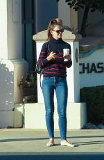 KATIE HOLMES Leaves a Starbucks in Calabasas 10/19/2016