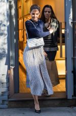 KATIE HOLMES Out Shopping in New York 10/25/2016