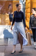 KATIE HOLMES Out Shopping in New York 10/25/2016