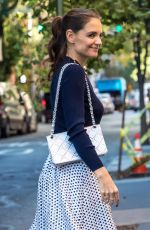 KATIE HOLMES Out Shopping in New York 10/25/2016