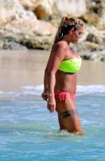 KATIE PRICE in Bikini at a Beach in Barbados 10/20/2016