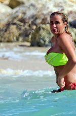 KATIE PRICE in Bikini at a Beach in Barbados 10/20/2016