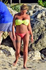 KATIE PRICE in Bikini at a Beach in Barbados 10/20/2016