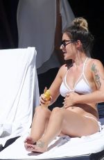 KATIE WAISSEL in Bikini at a Pool in Los Angeles 10/04/2016