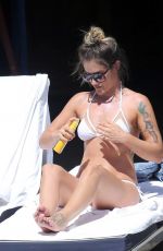 KATIE WAISSEL in Bikini at a Pool in Los Angeles 10/04/2016