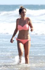 KATIE WAISSEL in Bikini on the Beach in Los Angeles 10/17/2016