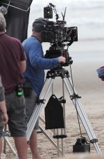 KELLY ROHRBACH in Swimsuit on the Set of 