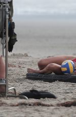 KELLY ROHRBACH in Swimsuit on the Set of 
