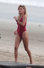 KELLY ROHRBACH in Swimsuit on the Set of 
