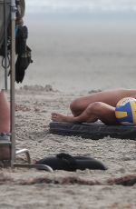 KELLY ROHRBACH in Swimsuit on the Set of 