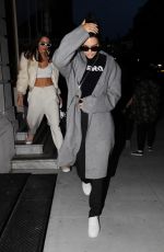 KENDALL JENNER and BELLA HADID Out for Dinner in New York 09/29/2016