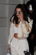 KENDALL JENNER and BELLA HADID Out for Dinner in New York 09/29/2016
