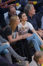 KENDALL JENNER and KARLIE KLOSS at Houston Rockets vs Los Angeles Lakers Game in Los Angeles 10/26/2016