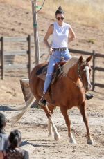 KENDALL JENNER at Horseback Riding in Santa Clarita 10/21/2016