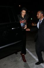 KENDALL JENNER night Out in Los Angeles 10/13/2016