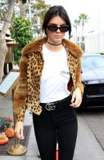 KENDALL JENNER Out and About in Beverly Hills 10/12/2016