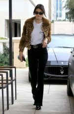 KENDALL JENNER Out and About in Beverly Hills 10/12/2016