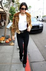 KENDALL JENNER Out and About in Beverly Hills 10/12/2016
