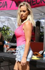 KENDRA WILKINSON in Cut Off at VIP Check-in for Slutwalk in Los Angeles 10/01/2016