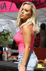 KENDRA WILKINSON in Cut Off at VIP Check-in for Slutwalk in Los Angeles 10/01/2016
