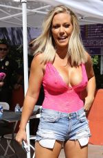 KENDRA WILKINSON in Cut Off at VIP Check-in for Slutwalk in Los Angeles 10/01/2016