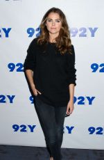 KERI RUSSELL at An Evening with 'The Americans' at the 92Y in New Yotk10/30/16