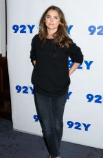 KERI RUSSELL at An Evening with 'The Americans' at the 92Y in New Yotk10/30/16