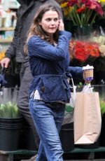 KERI RUSSELL Out Shopping in New York 10/27/2016