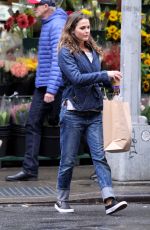 KERI RUSSELL Out Shopping in New York 10/27/2016