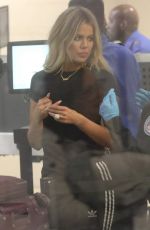 KHLOE KARDASHIAN at LAX Airport in Los Angeles 10/11/2016