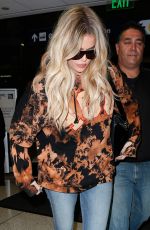 KHLOE KARDASHIAN at Los Angeles International Airport 10/06/2016