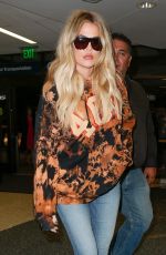 KHLOE KARDASHIAN at Los Angeles International Airport 10/06/2016