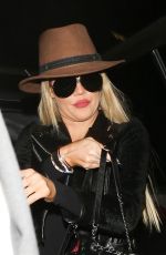 KHLOE KARDASHIAN in Ripped Jeans at LAX Airport in Los Angeles 10/20/2016