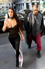 KIM KARDASHIAN Arrives at Givenchy Offices in Paris 09/29/2016