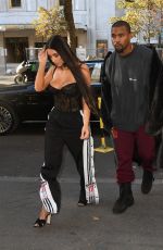 KIM KARDASHIAN Arrives at Givenchy Offices in Paris 09/29/2016