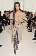 KIM KARDASHIAN at Balenciaga Fashion Show in Paris 10/02/2016