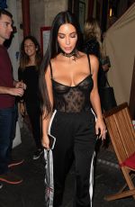 KIM KARDASHIAN at Ferdi Restaurant in Paris 09/29/2016