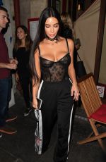 KIM KARDASHIAN at Ferdi Restaurant in Paris 09/29/2016