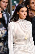 KIM KARDASHIAN Leaves Her Hotel in New York 10/07/2016
