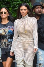 KIM KARDASHIAN Leaves Her Hotel in New York 10/07/2016