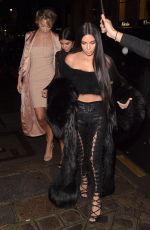 KIM KARDASHIAN Night Out in Paris 09/30/2016