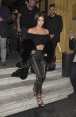 KIM KARDASHIAN Night Out in Paris 09/30/2016