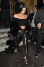 KIM KARDASHIAN Night Out in Paris 09/30/2016