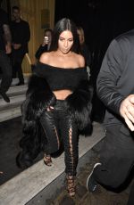 KIM KARDASHIAN Night Out in Paris 09/30/2016