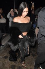 KIM KARDASHIAN Night Out in Paris 09/30/2016