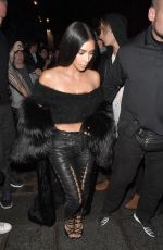 KIM KARDASHIAN Night Out in Paris 09/30/2016