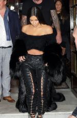 KIM KARDASHIAN Night Out in Paris 09/30/2016