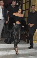 KIM KARDASHIAN Night Out in Paris 09/30/2016